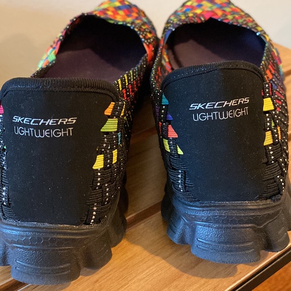 New Colorful Woven Skechers w Memory Foam 8.5M - Picture 3 of 5